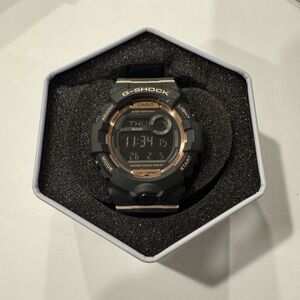 Casio G-Shock Model 3486 Black and Rose Gold Watch
